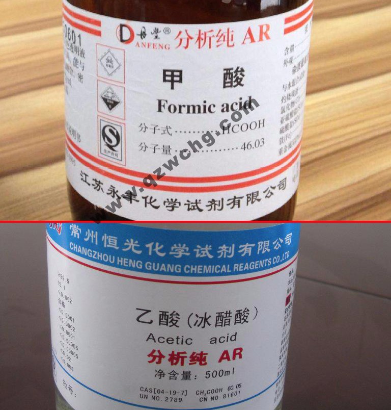 蟻酸，乙酸，甲酸，醋酸，冰醋酸，冰乙酸之間的名稱關(guān)系(圖1)